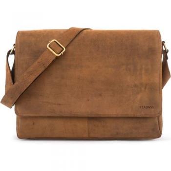 Messenger Bag LEABAGS : Cuir véritable, look vintage