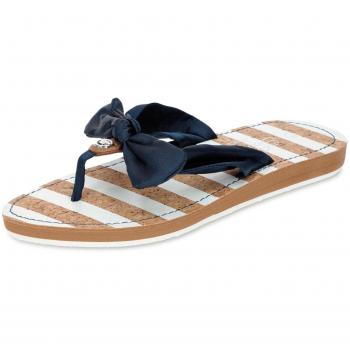 Damen Pantolette TOM TAILOR 4891614 – Textile Schleifen‑Pantos