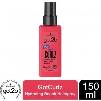 Schwarzkopf Got2b Got Curlz Hydrating Beach Curly Waves Hair Spray, 150ml