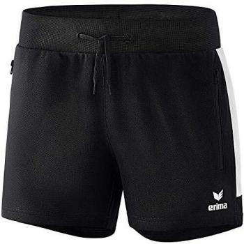 Erima Damen Squad Kurze Trainingsshorts, schwarz/weiß, 44