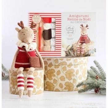 Coffret Amigurumi Renne de Noël au crochet