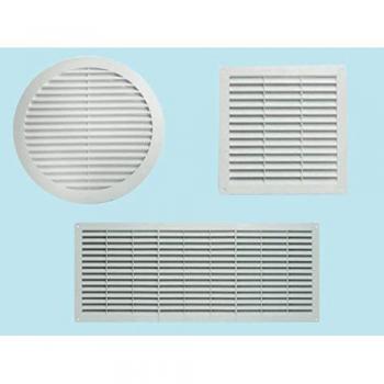 Grille d'aération Ø 8 cm en ABS