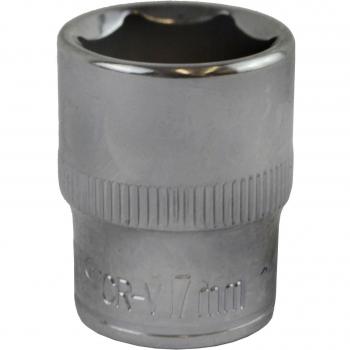 Bergen 3/8″ Drive Metric Socket (Single Hex, 6‑Sided, Shallow) – 8–24 mm