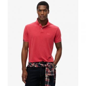 Cranberry Crush Polo Superdry Vint Destroy 3XL Maniche Corti