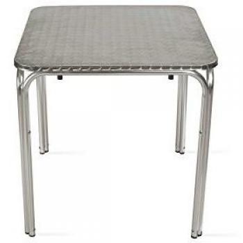 Table de Jardin Carrée en Aluminium