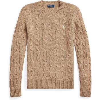 Polo Ralph Lauren Brown Cable Knit Sweater, Size M