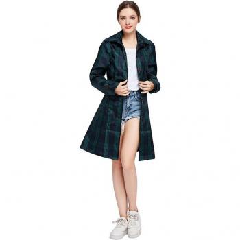 Poncho de pluie femme capuche ceinture