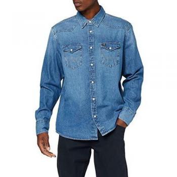 Camisa Denim Wrangler, 2 Years, Hombre, Azul Claro