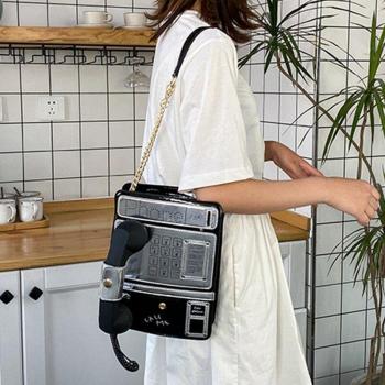 Bolso de hombro con solapa y cadena para mujer