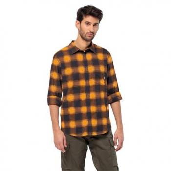 Wanderweg Camicia Jack Wolfskin Mustardo S