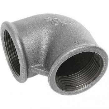 Coude 90° en Zinc Galvanisé 3/8