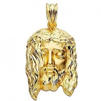 Medalla de Cristo oro 18k 26mm. [AA2453]