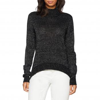 Camiseta de Cuello Alto Vero Moda Vmlolly para Mujer, Negro