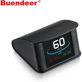 Diagnóstico HUD para Coche: Temperatura y Consumo