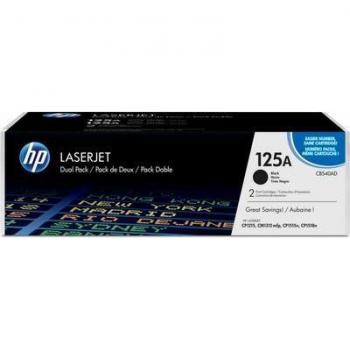 HP 125A CB540AD schwarz: 2‑teiliger Tonermultipack