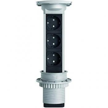 Multipresa alluminio Kopp 3 Slot VersoPull