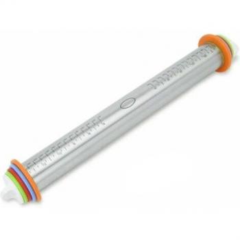 17 Inch Adjustable Rolling Pin with Non-Stick Surface and Pastry Mat