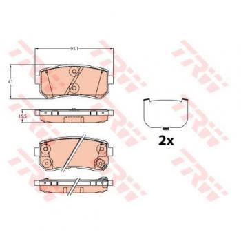 TRW brake pads GDB3636