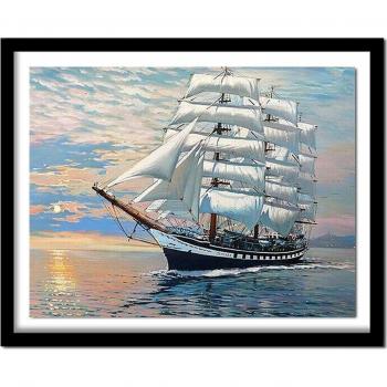 Kit de Point de Croix Échec Maritime 20X30CM