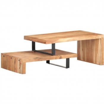 Set Tavolini da Salotto 2 pz in Legno Massello di Acacia Vidaxl Marrone