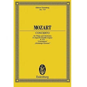 Konzert Nr. 26 D-Dur: Krönungs-Konzert II. KV 537. Klavier und Orchester. Studienpartitur.
