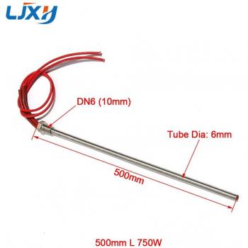 LJXH DN6/10mm Threaded Cartridge Heater 6x500mm AC110V/220V/380V Stainless Steel