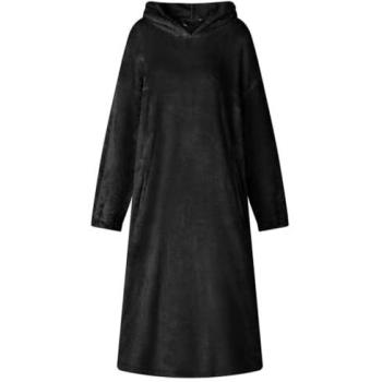 Mid-Size Flannel Blanket Hoodie by VidaXL
