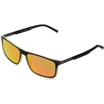 Occhiali Tommy Hilfiger TH 1675/S Nero-Giallo, Larghezza 59 per Uomini
