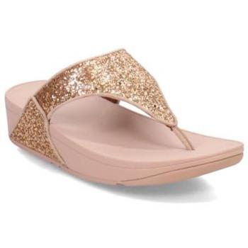 FitFlop Women's Pink Glitter Toe-Thong Sandals