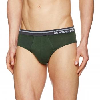 Slip Abanderado AS00536, Cinturilla Extra Suave, Hombre, Verde