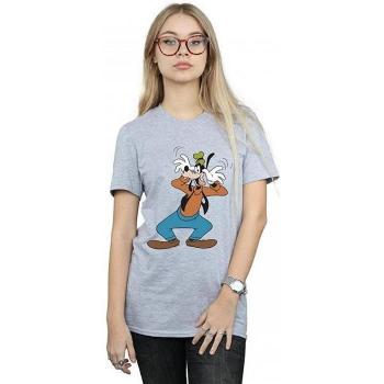 T-shirt grigia da donna Disney Crazy Goofy Boyfriend