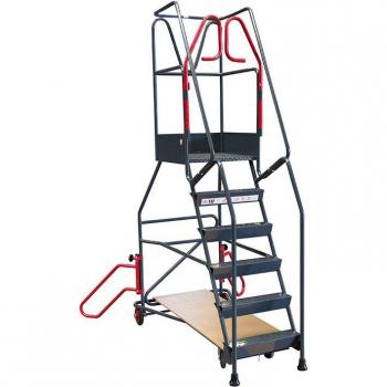 Escabeau roulant 13 niveaux Matisère – Hauteur d’utilisation 5 m (830008818)