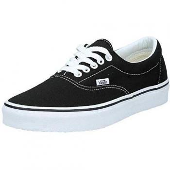 Vans Era Black/White Athletic Shoes EU 40 Fabric and Rubber Mix