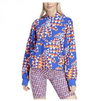 Frauensweat mit Kapuze, Adidas x FARM Rio – XS (BOBLUE/BLIORA)