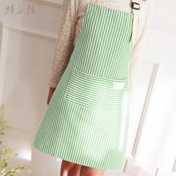 Tablier de cuisine pour femmes, en coton et lin, style japonais et coréen, haut de gamme, dos croisé