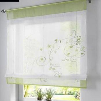 Cortina Café con Varilla Ajustable