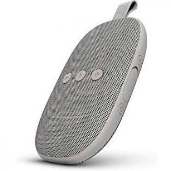 Fresh 'n Rebel Rockbox Bluetooth Lautsprecher, IPX7 Wasserdicht, 8 Std. Spielzeit, Freisprechfunktion & Stereo Sound (Ice Grey, Bold X)