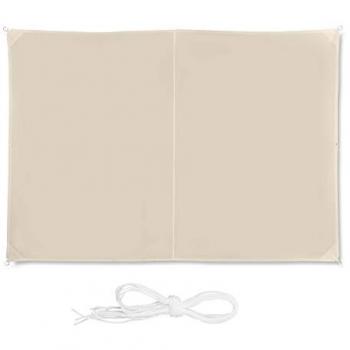 Voile d’ombrage extérieur 2x3 cm – Résistant aux intempéries, couleur beige