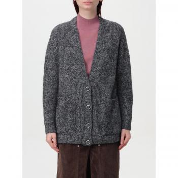 Cardigan PINKO grigio a V Taglia M