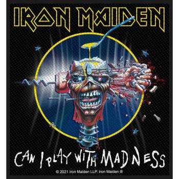 Badge Iron Maiden Can I Play With Madness Noir Taille Unique