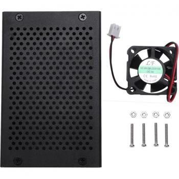 Raspberry Pi 4B Metal Case with Cooling Fan