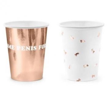 Partydeco, Einweggeschirr, Partybecher Same Penis für die Ewigkeit (6 x)