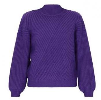Dreimaster Damenpullover Vintage Lila XL/2XL