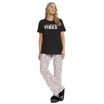 Tall Black Leopard Print Pajamas – Size 22/24
