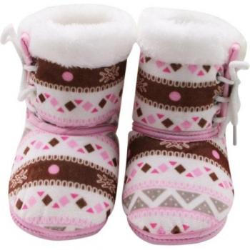Warm Fleece Snow Boots for Babies 0‑18 Months – Anti‑Slip, Prewalker Booties