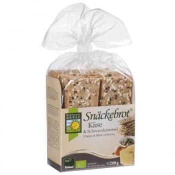 Bio‑Schwarzkümmel‑Käse‑Snackbrote Bohlsener Mühle, 200 g
