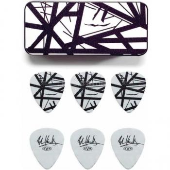 Dunlop EVHPT03 White and Black Pick Tin