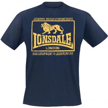 Houssole de mode Lonsdale London T‑shirt Hounslow bleu foncé, M à 3XL