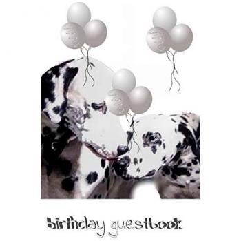 Dalmatian Birthday guest book