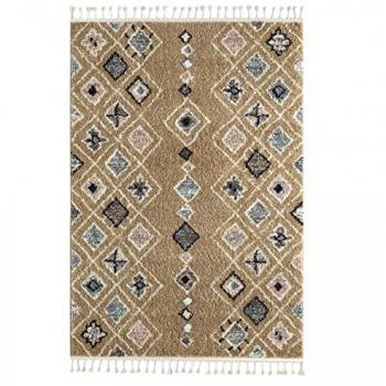 Tapis berbère tissé saharien 120x170 pastel E